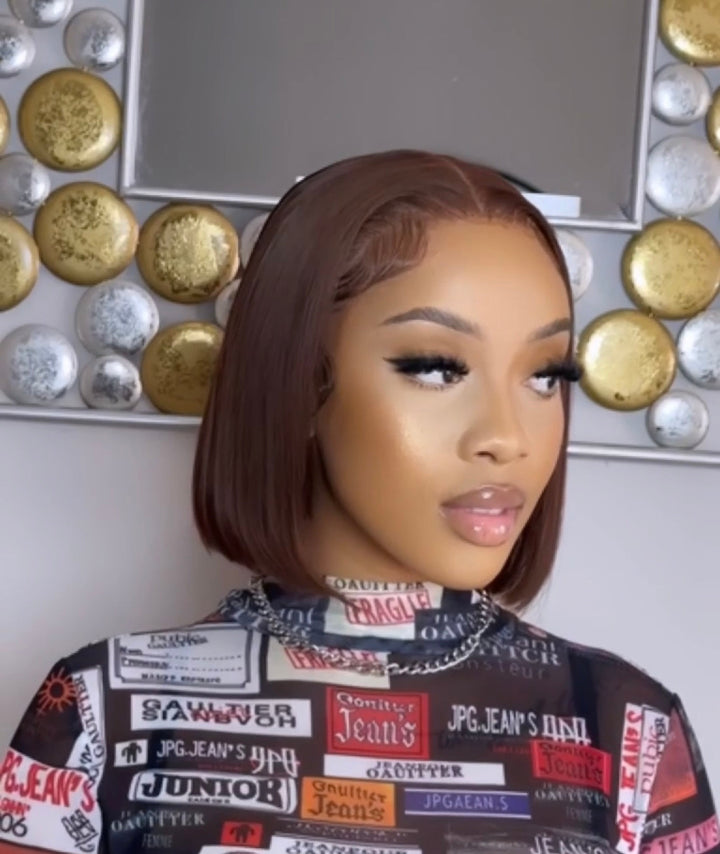 12" Cinnamon Bob Wig