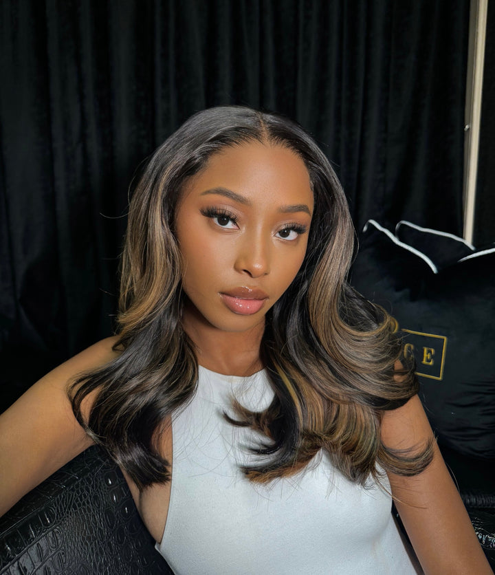 20" Dark Ash Highlight Wig